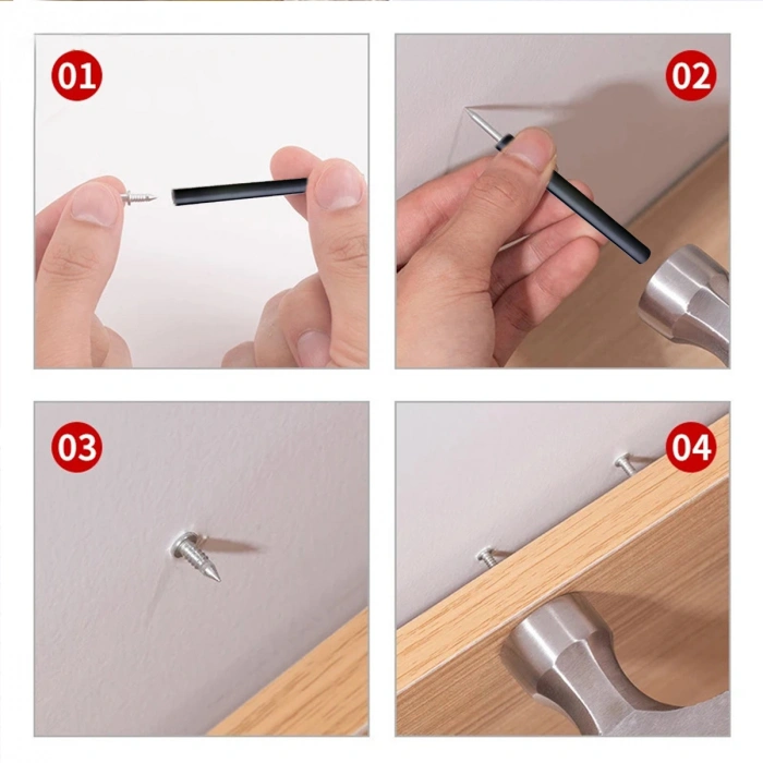 Çift Yönlü Çelik Paslanmaz Pervaz, Duvar Ve Alçıpan Çivisi 25li