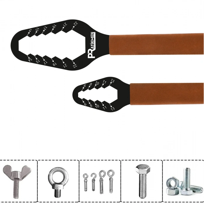 Çift Yönlü Çok Amaçlı Paslanmaz Anahtar  6 – 22 mm