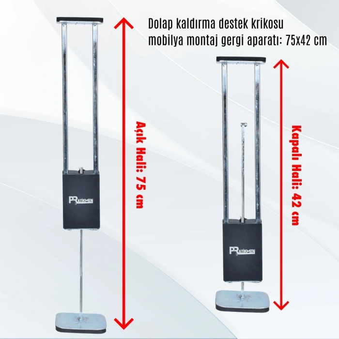 Dolap Kaldırma Destek Krikosu Mobilya Montaj Gergi Aparatı