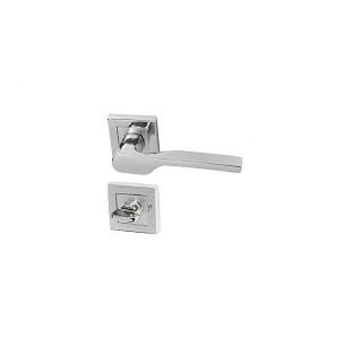 Firuze Kapı Kolu Nikel Saten Wc Kare Rozetli