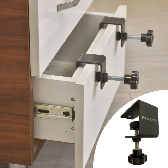 Hassas Çekmece Yüzü Bağlama Aparatı (2 Adet)