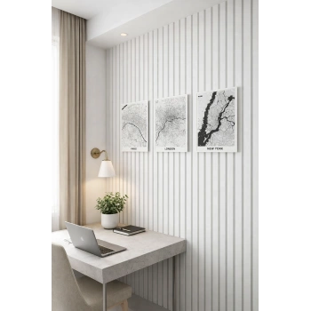 18121 Duvar Paneli Beyaz 18 Mm 12x280 Cm