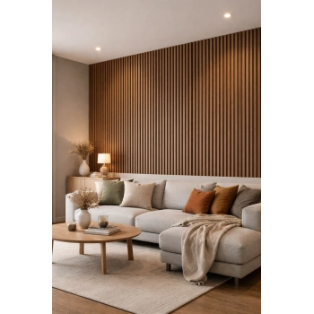 18121 Duvar Paneli Teak Black 18 Mm 12x280 Cm