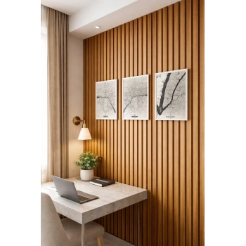 18121 Duvar Paneli Teak 18 Mm 12x280 Cm