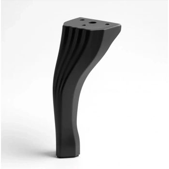 Kesit Ayak Metal Mobilya Ayağı Mat Siyah 14 Cm