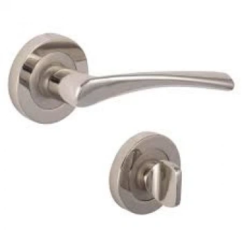 Bravo Kapı Kolu Nikel Saten Rozetli Wc