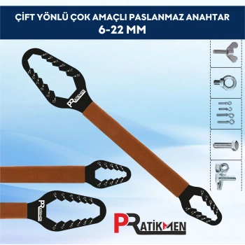 Çift Yönlü Çok Amaçlı Paslanmaz Anahtar  6 – 22 mm