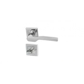 Firuze Kapı Kolu Nikel Saten Wc Kare Rozetli