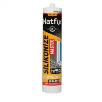 Hatfix Beyaz Silikoniz Mastik 450 Gr