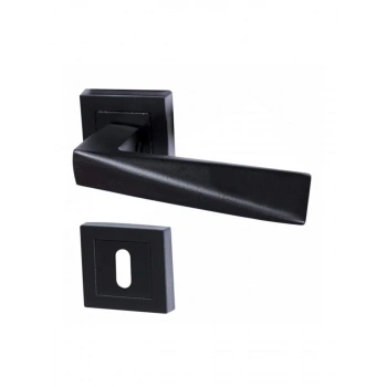 Prizma Kapı Kolu Mat Siyah Kare Rozetli Oda