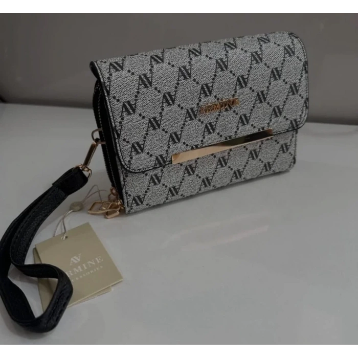 Armine Gri Noktalı Bayan Çanta