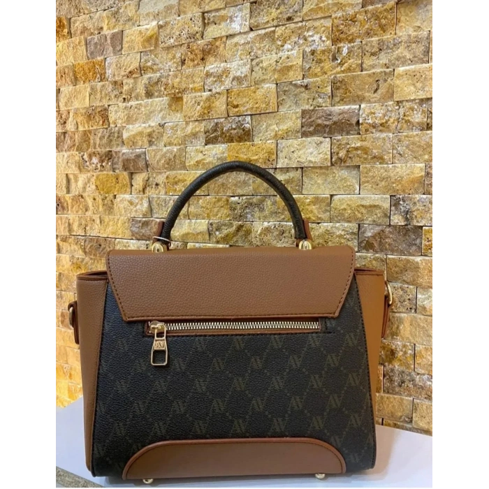 Armine Kahve Noktalı Bayan Çanta