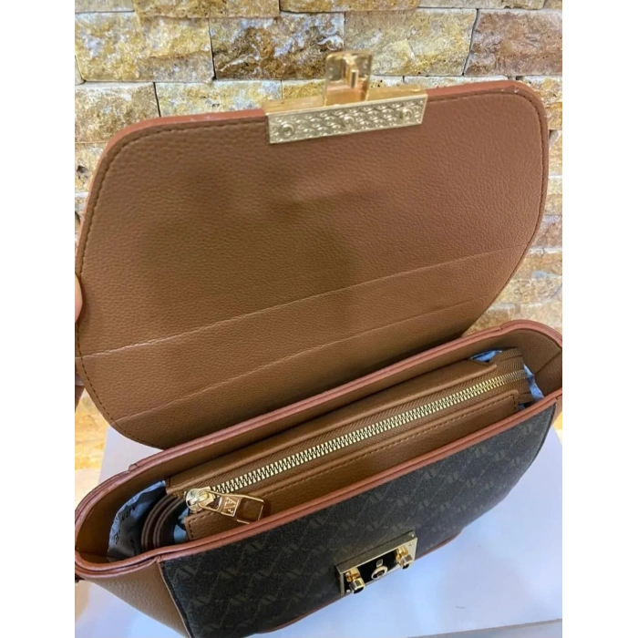 Armine Kahve Noktalı Bayan Çanta