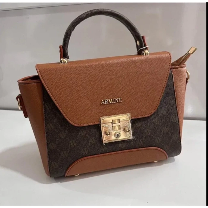 Armine Kahve Noktalı Bayan Çanta