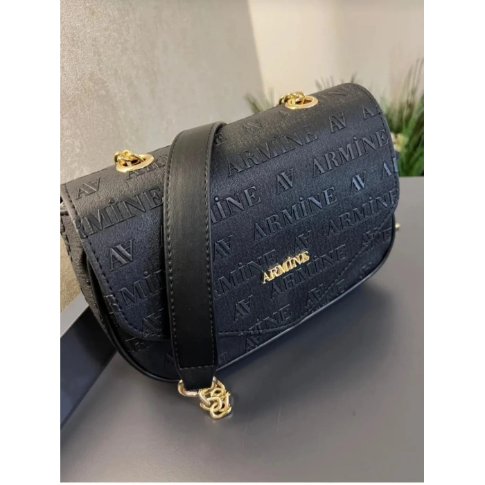Armine Siyah Lazer Bayan Çanta