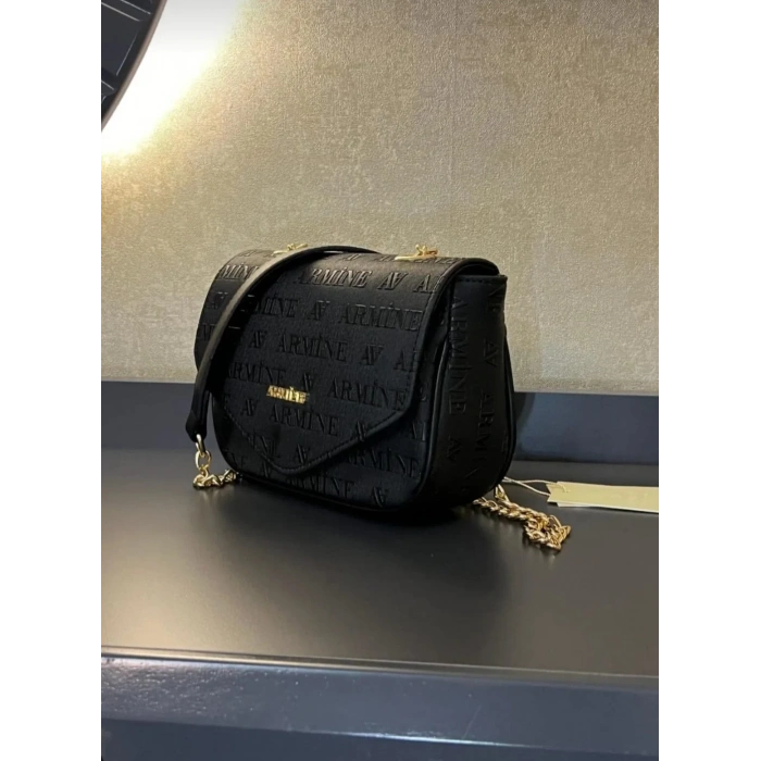 Armine Siyah Lazer Bayan Çanta