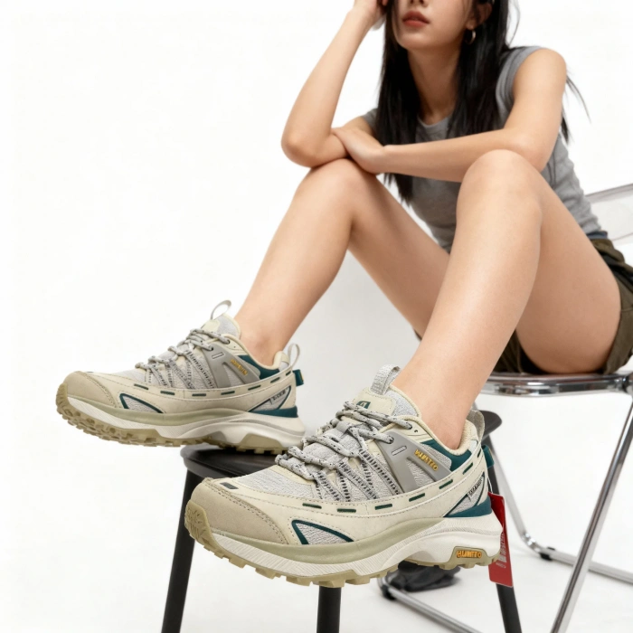 Humtto 350143b Bej Outdoor Spor Ayakkabı | Suya Dayanıklı & Kaymaz Taban