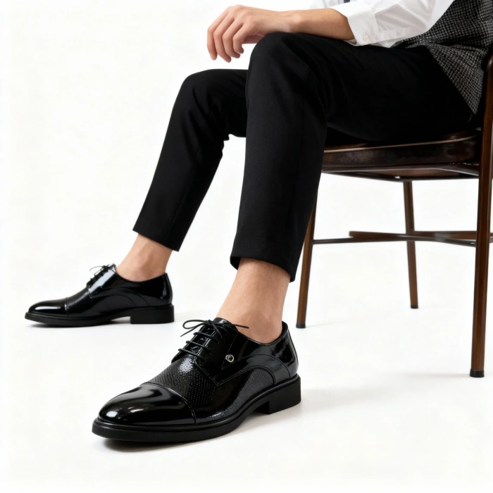 Mebade Veldan Siyah – Siyah Erkek Klasik Ayakkabı | Mebade Premium