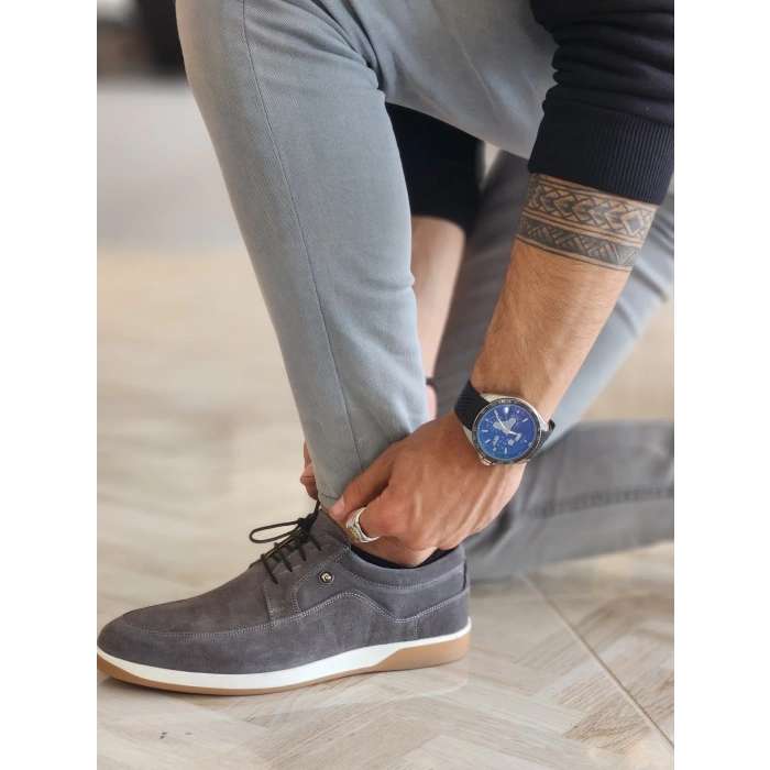 Pierre Cardin 36507 Pc Gri Casual Süet