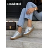 FLOOR PARİS GÜMÜŞ DERİ SNEAKER