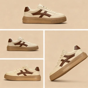 Noka Tıgra Bej Kahve