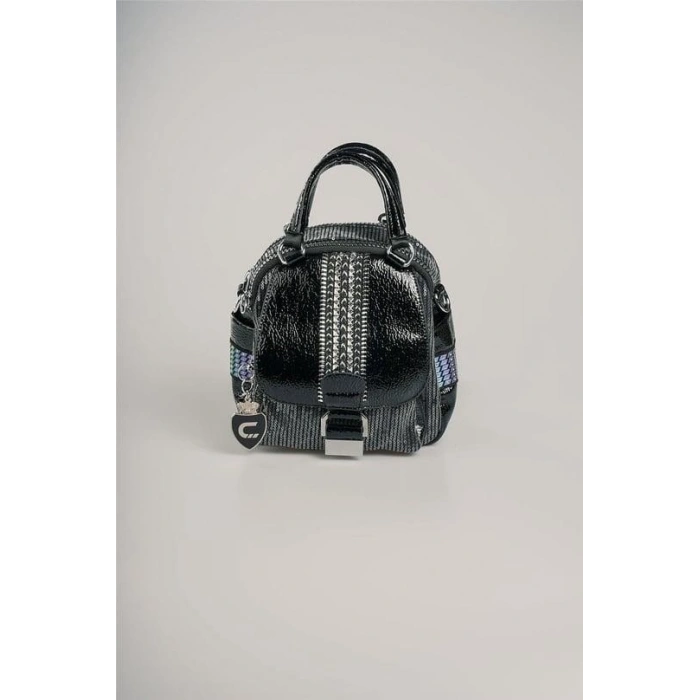 Atey Siyah Cilt Kol Ve Omuz Çantası