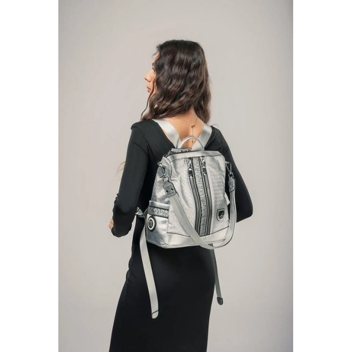 Pely Gri Cilt Kol Ve Sırt Çantası