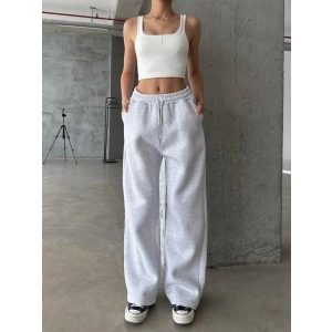 3 iplik şardonlu oversize eşofman gri