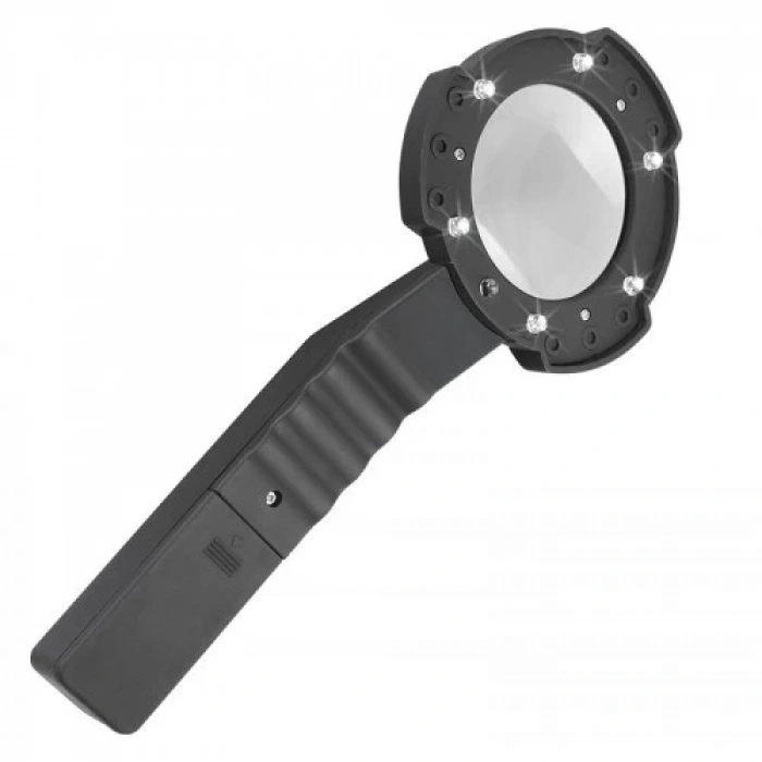 7 Led Aydınlatma,fener,pusula,4x Büyütme Okuma Büyüteç  Th600557