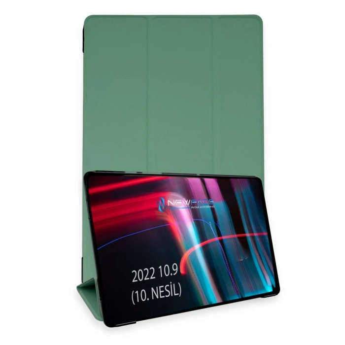 Apple İpad 2022 10.9 (10.nesil) Kılıf Tablet Smart Kılıf - Koyu Yeşil