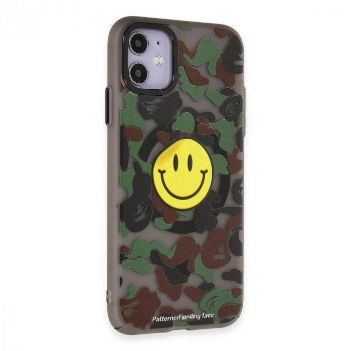 Apple İphone 11 Kılıf Apollo Magneticsafe Desenli Kapak - Apollo Siyah - 4