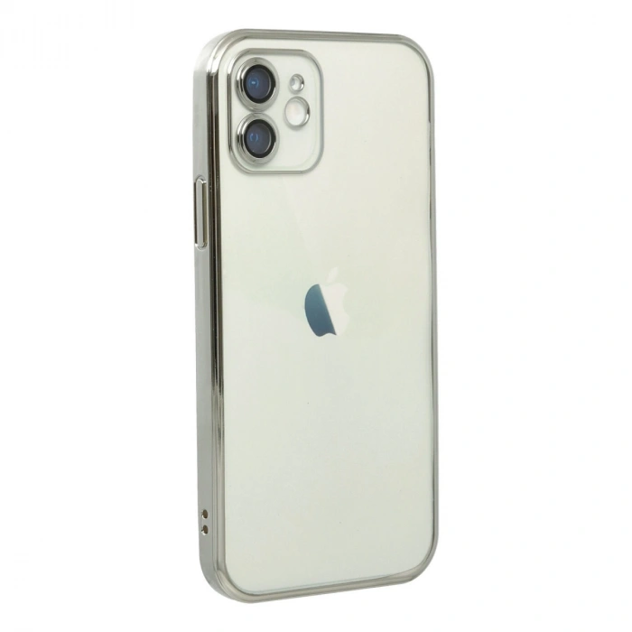 Apple İphone 11 Kılıf Razer Lensli Silikon - Gümüş