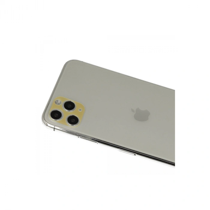Apple İphone 11 Pro Max Rainbow Kamera Lens Koruma Cam - Gold