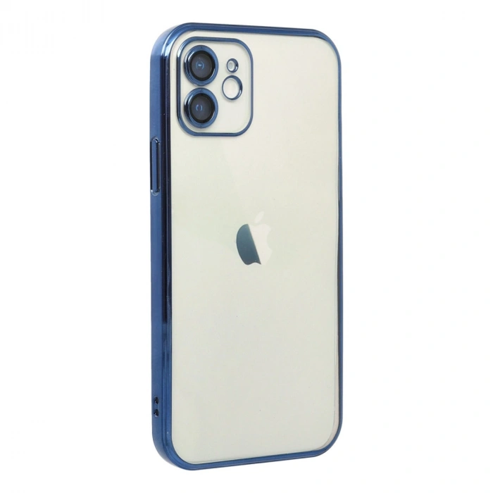 Apple İphone 12 Kılıf Razer Lensli Silikon - Lacivert