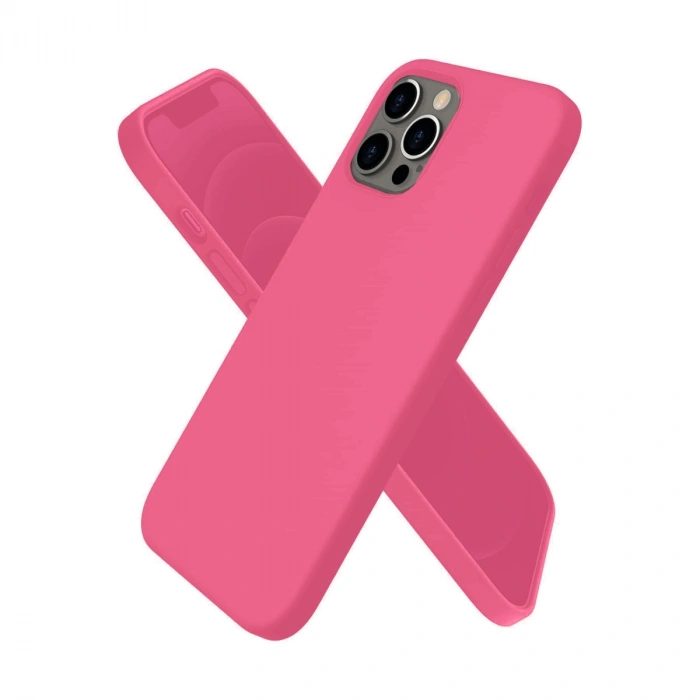 Apple İphone 12 Pro Kılıf First Silikon - Pembe