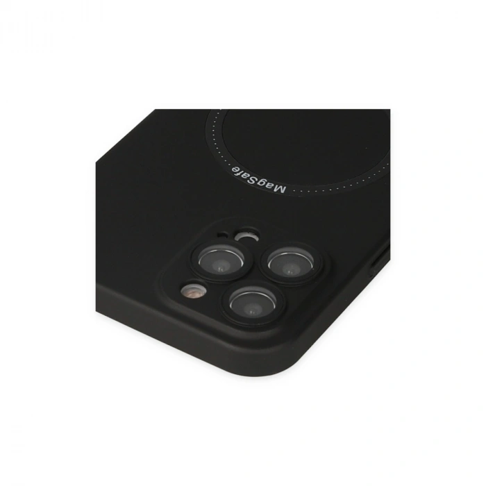 Apple İphone 12 Pro Kılıf Jack Magneticsafe Lens Silikon - Siyah