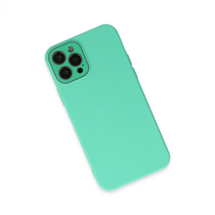 Apple İphone 12 Pro Kılıf Lansman Glass Kapak - Turkuaz