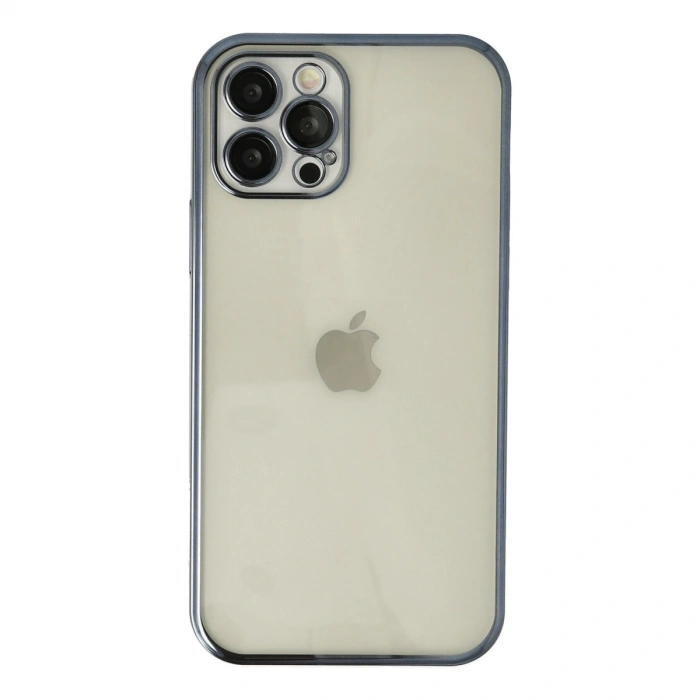 Apple İphone 12 Pro Kılıf Razer Lensli Silikon - Lacivert