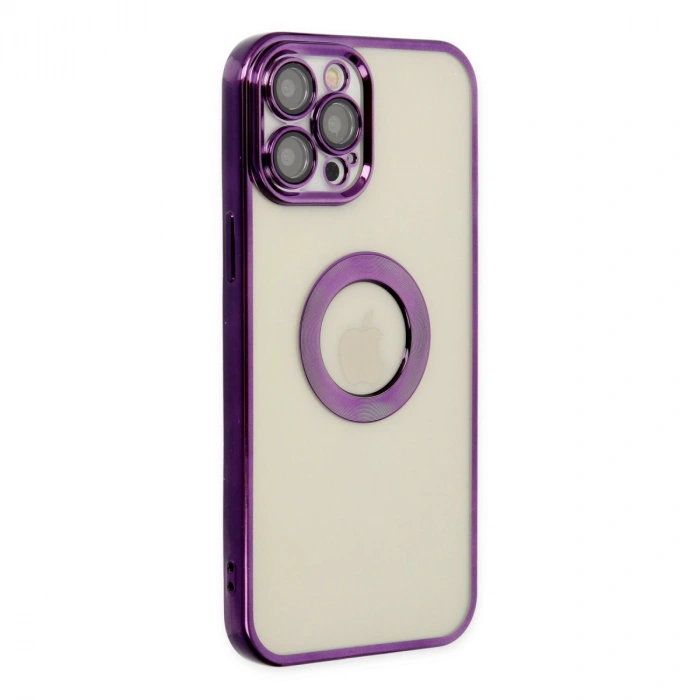 Apple İphone 12 Pro Kılıf Slot Silikon - Mor
