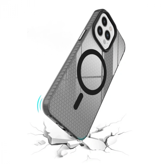 Apple İphone 12 Pro Max Kılıf Beta Magneticsafe Silikon - Siyah
