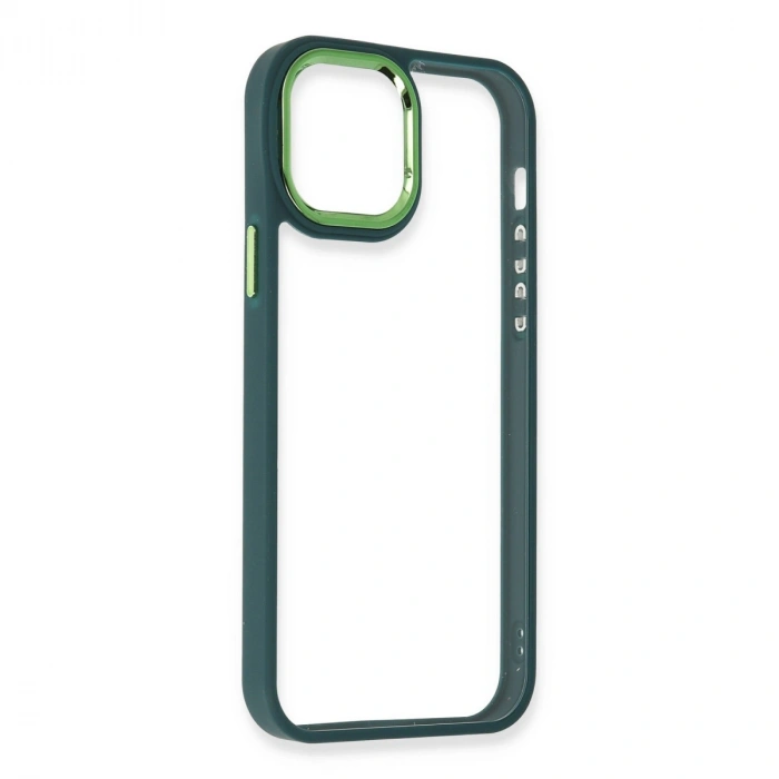 Apple İphone 12 Pro Max Kılıf Dora Kapak - Haki Yeşil