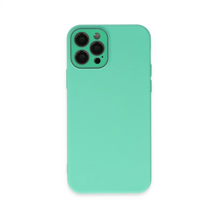 Apple İphone 12 Pro Max Kılıf Lansman Glass Kapak - Turkuaz