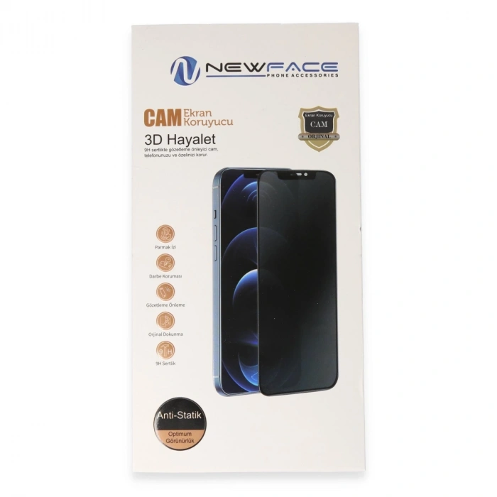 Apple İphone 13 Pro Max 3d Antistatik Hayalet Cam Ekran Koruyucu