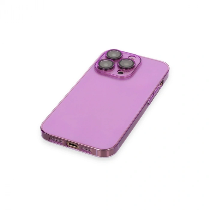 Apple İphone 13 Pro Max Kılıf Armada Lensli Kapak - Mor
