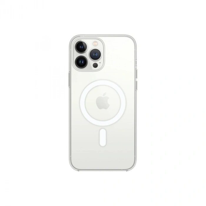 Apple İphone 13 Pro Max Kılıf Magneticsafe Şeffaf Silikon - Şeffaf