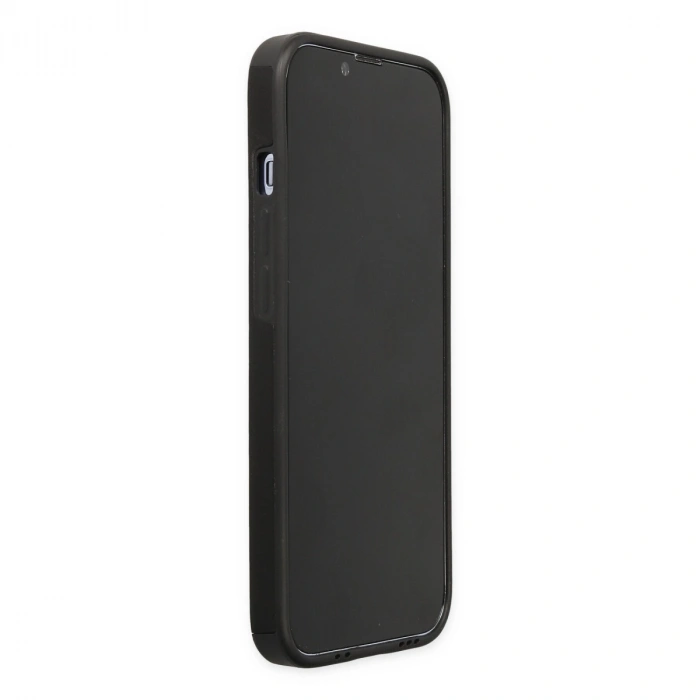 Apple İphone 13 Pro Max Kılıf Mega Standlı Silikon - Siyah