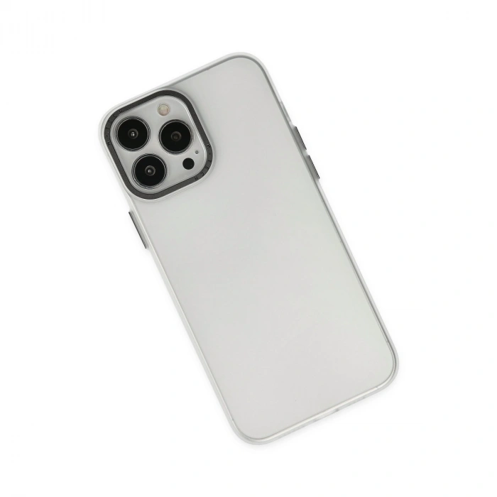 Apple İphone 13 Pro Max Kılıf Modos Metal Kapak - Şeffaf