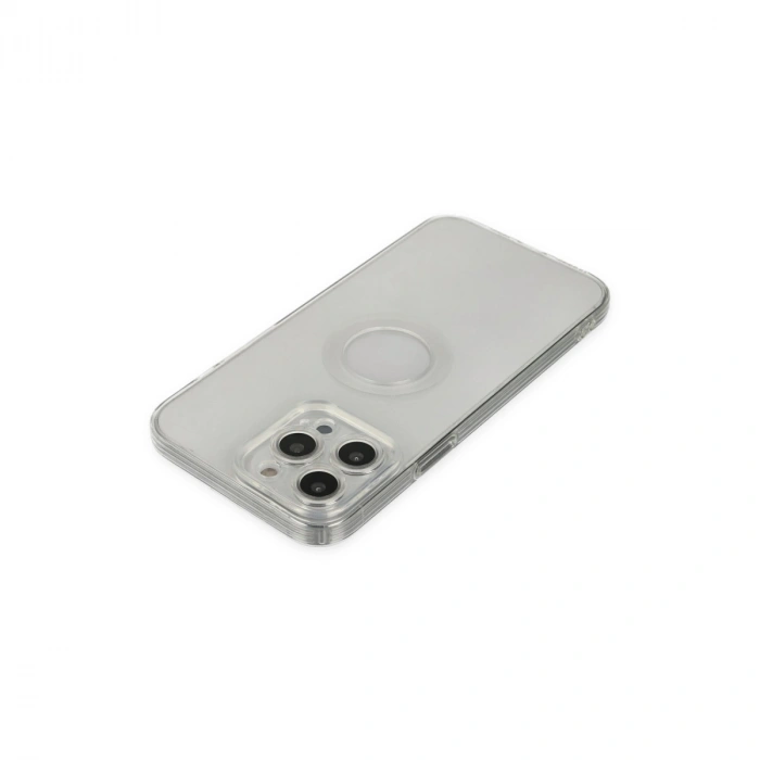 Apple İphone 13 Pro Max Kılıf Santa Lens Silikon - Şeffaf