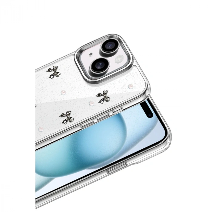 Apple İphone 14 Fiyonk Desenli Kapak - Desen 8