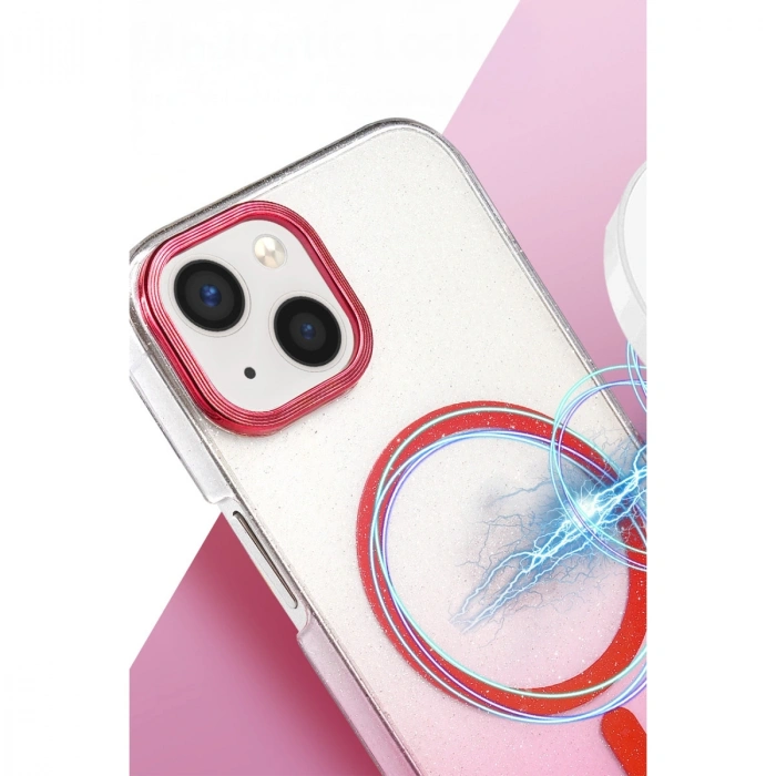 Apple İphone 14 Glossy Magsafe Kapak - Çöl Titanyum